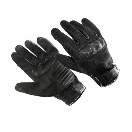 GUANTES TECHX2 NEGRO PROTECCIONES RIGIDAS EN NUDILLOS